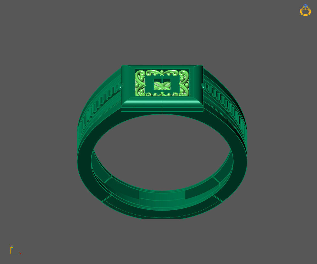 Gents Ring - Mens Ring STL READY FILES With 3DM Files 3D model 3D print model_2