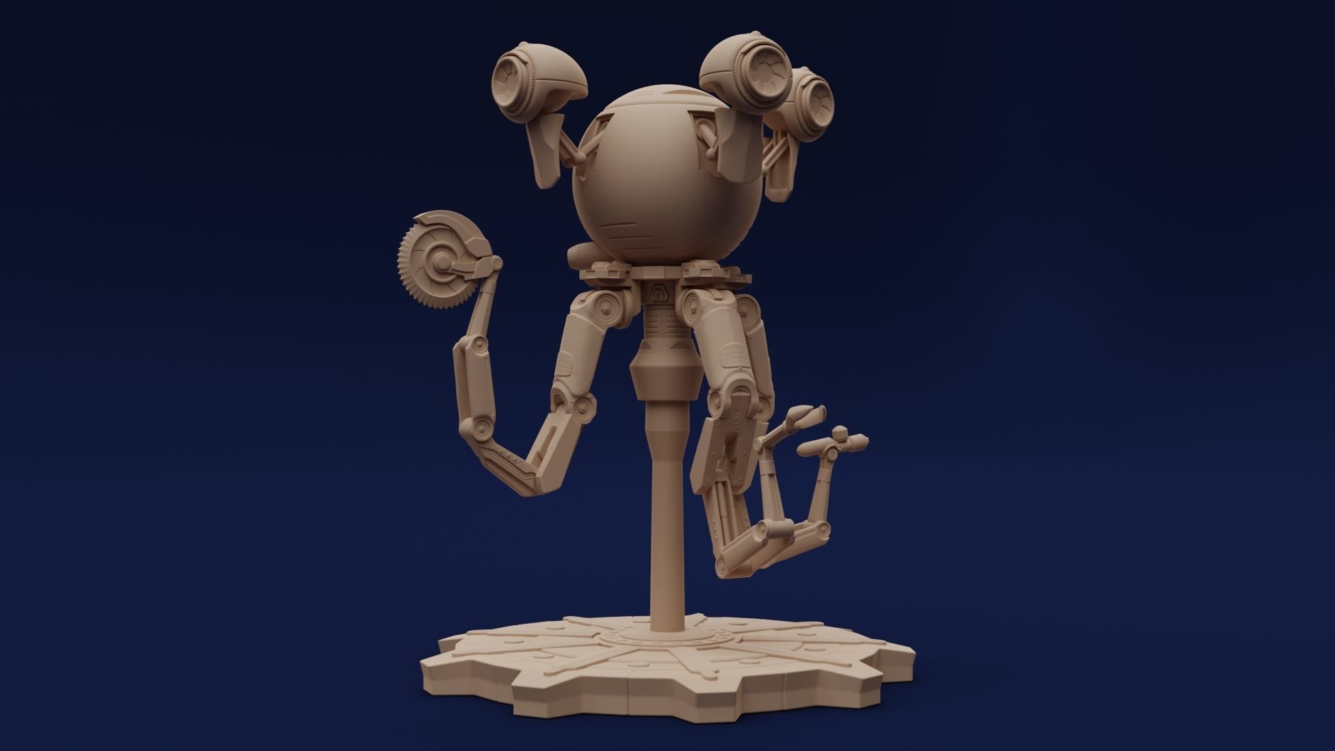 Fallout Codsworth 3D print model_8