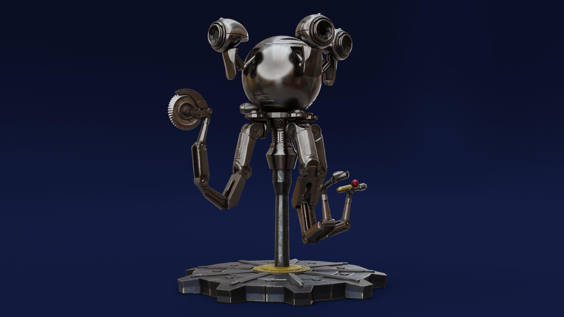 Fallout Codsworth 3D print model_1