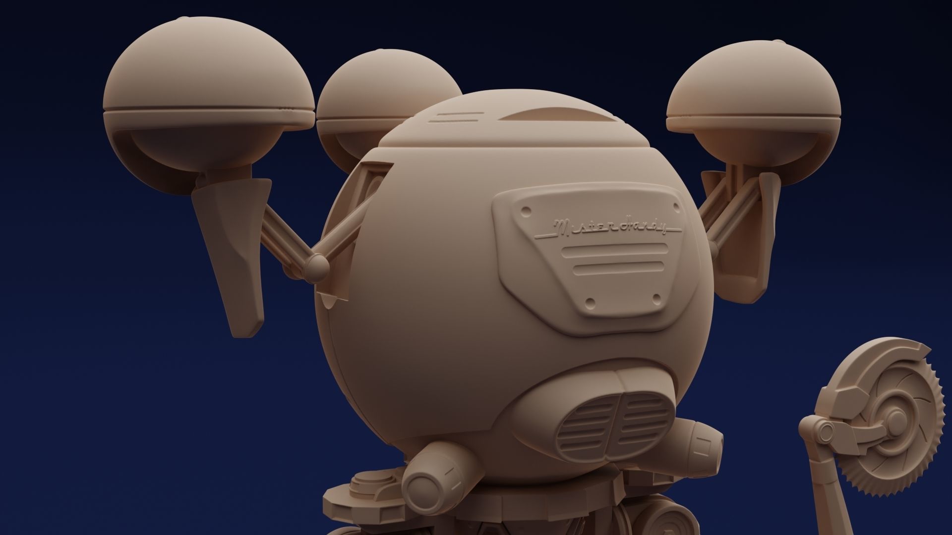 Fallout Codsworth 3D print model_12