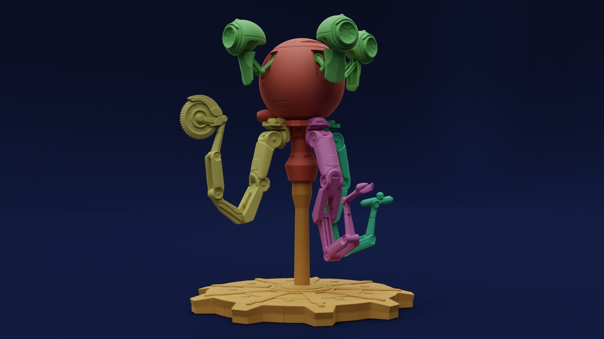 Fallout Codsworth 3D print model_15