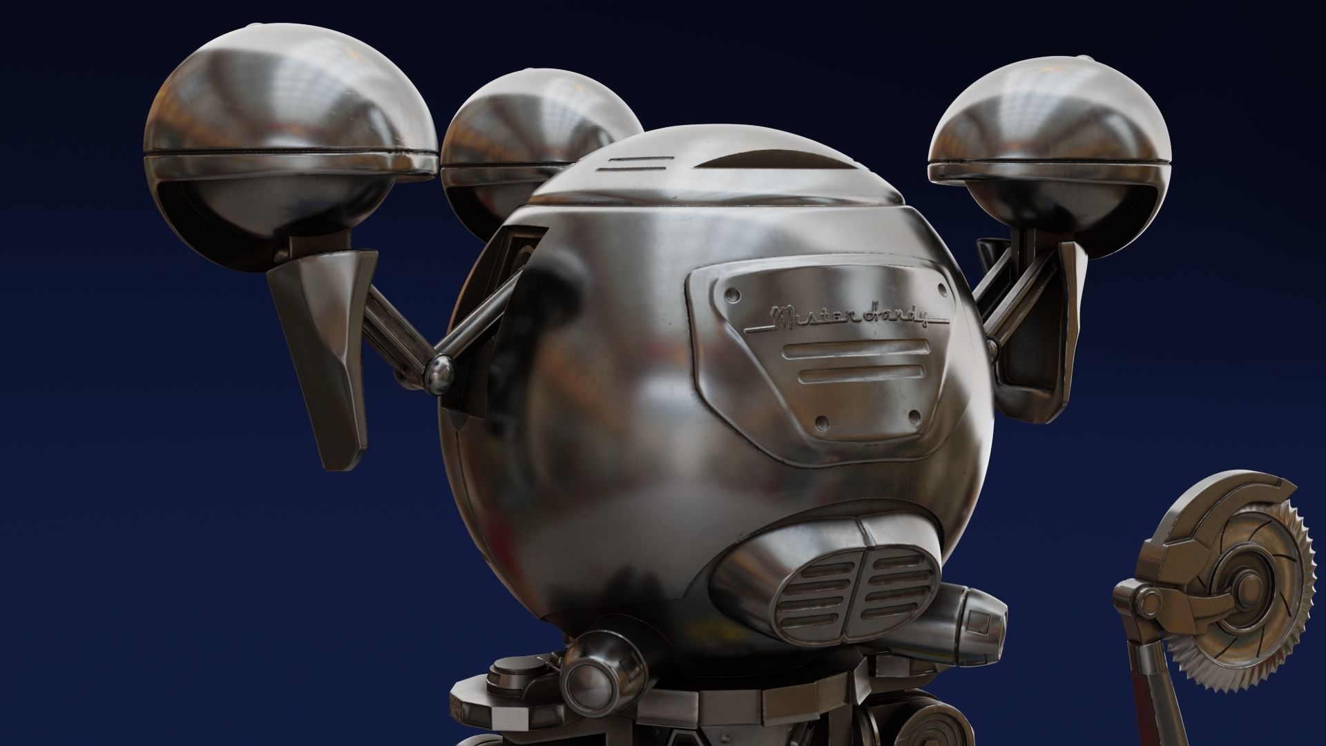 Fallout Codsworth 3D print model_5