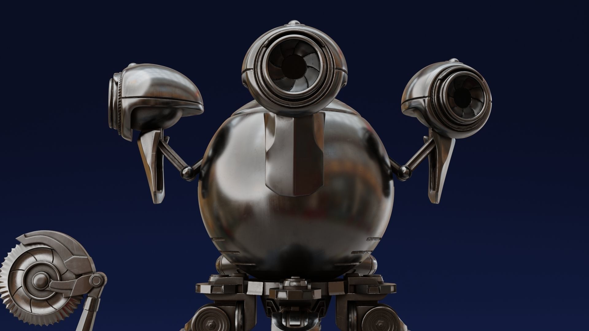 Fallout Codsworth 3D print model_3