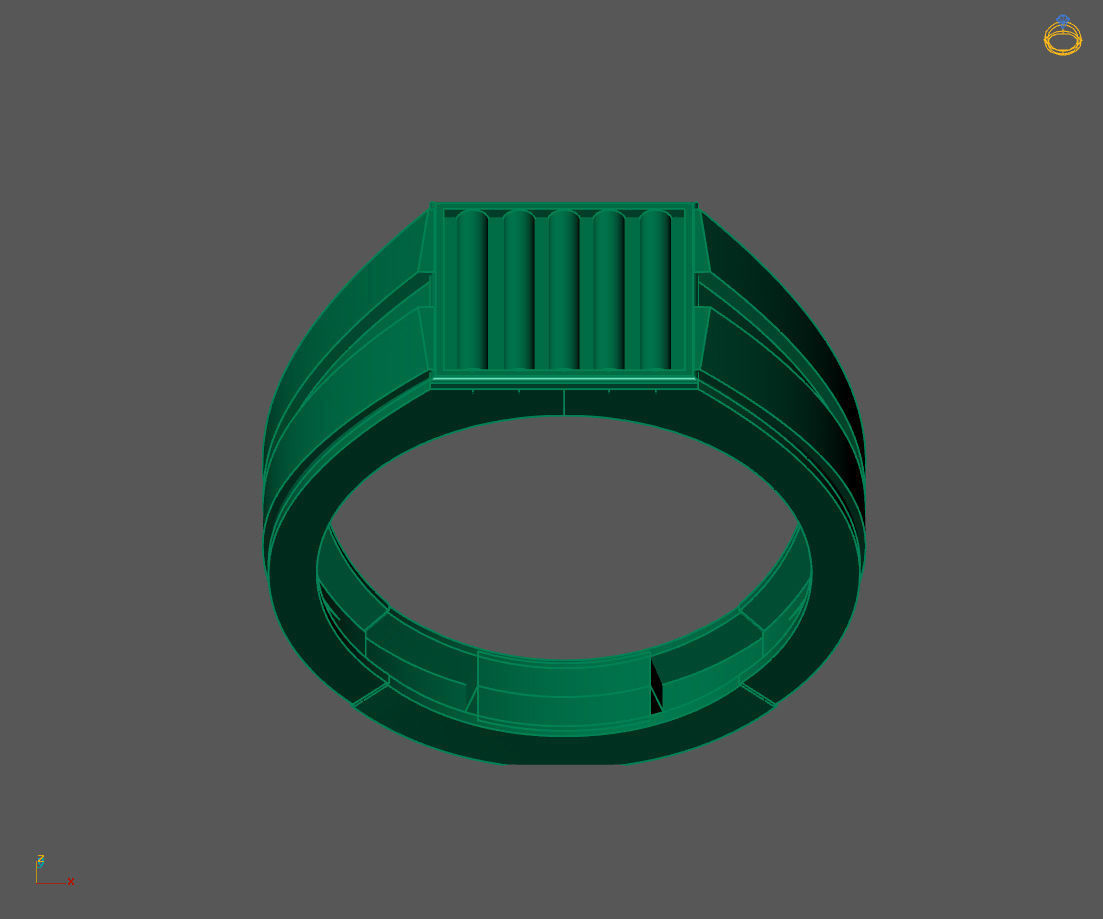 Gents Ring - Mens Ring STL READY FILES With 3DM Files 3D model 3D print model_2