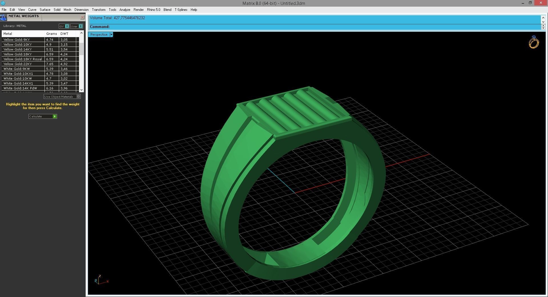 Gents Ring - Mens Ring STL READY FILES With 3DM Files 3D model 3D print model_5