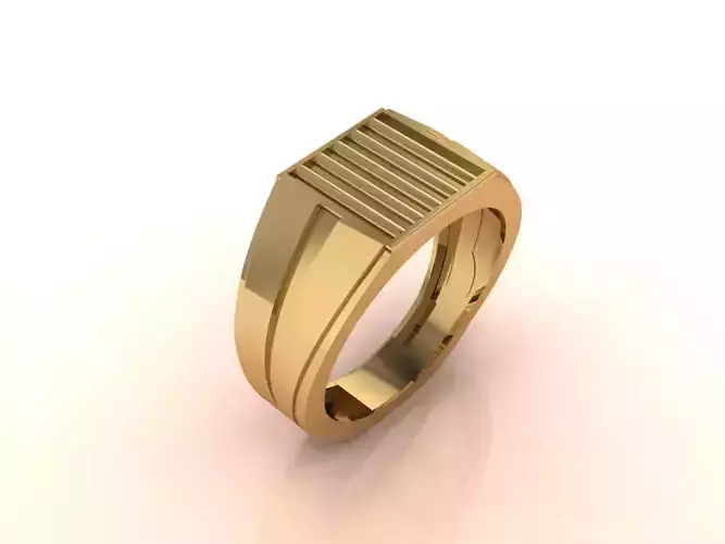 Gents Ring - Mens Ring STL READY FILES With 3DM Files 3D model 3D print model