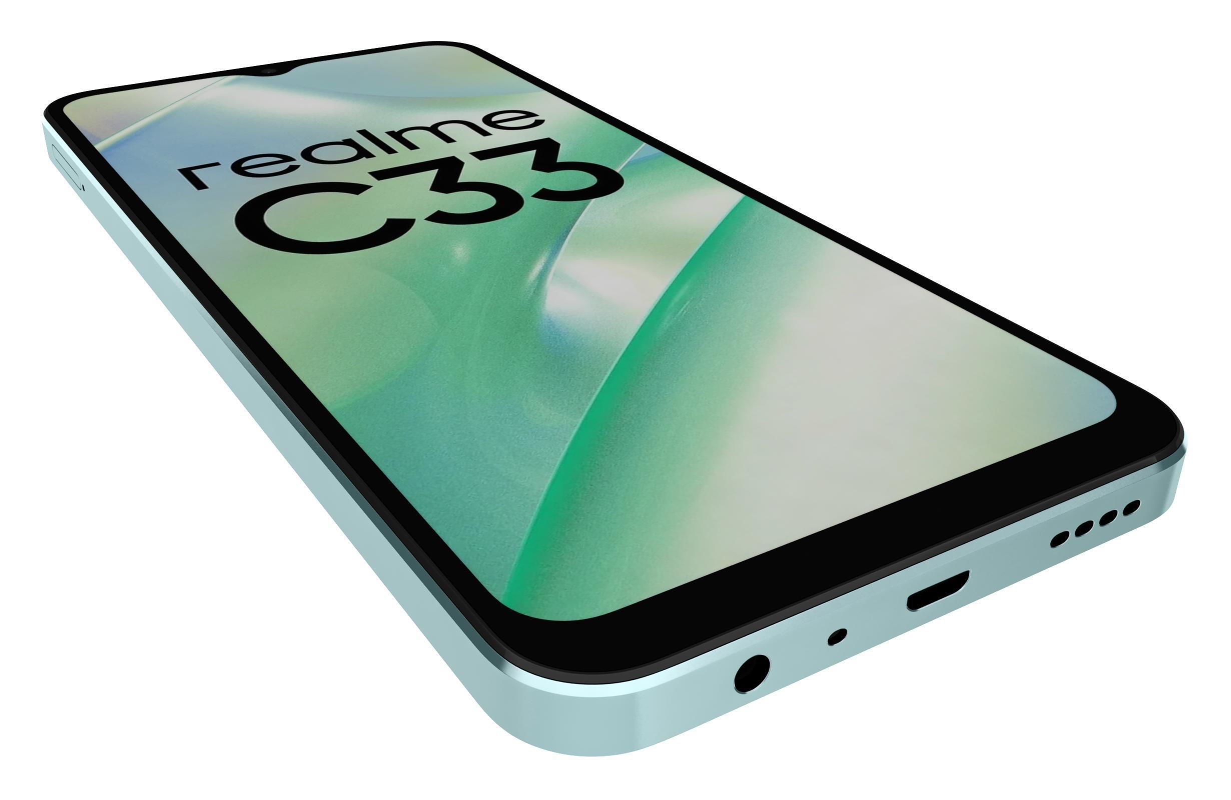 Realme C33 Green 3D model_12