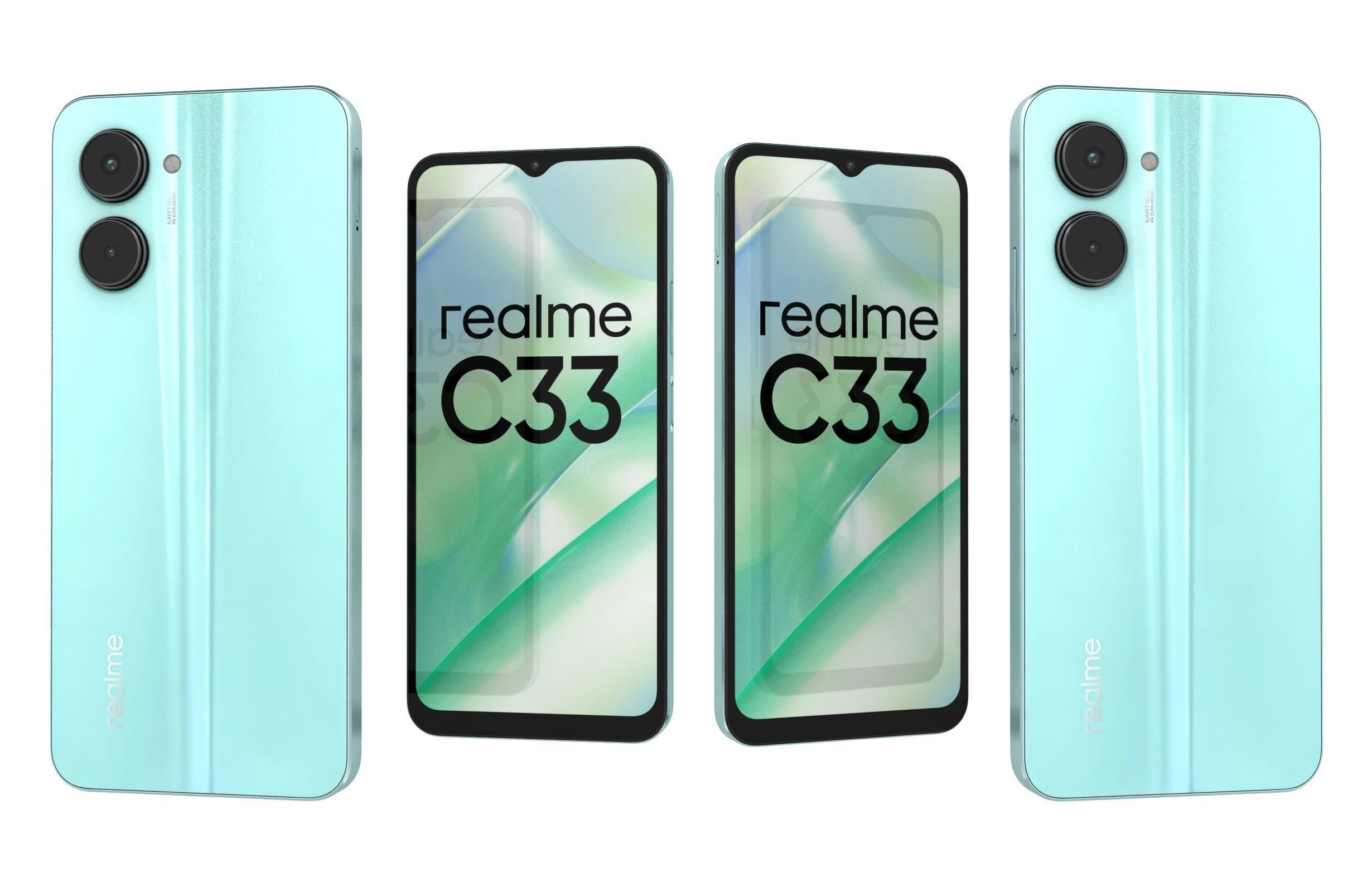 Realme C33 Green 3D model_3