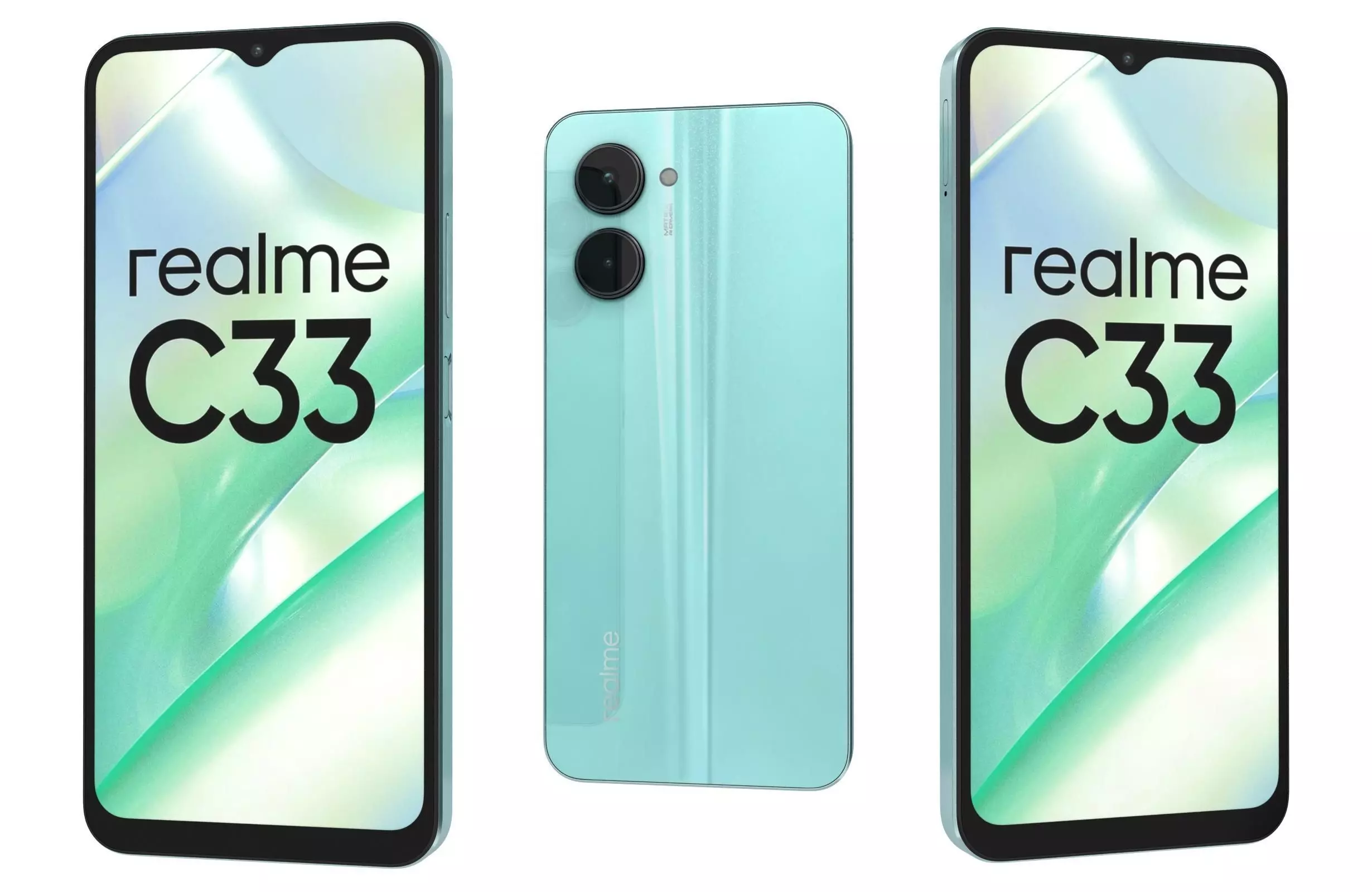 Realme C33 Green 3D model_0