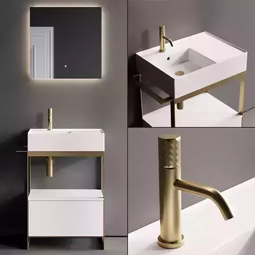 Scarabeo Ceramiche Solid Vanity Unit Set 5