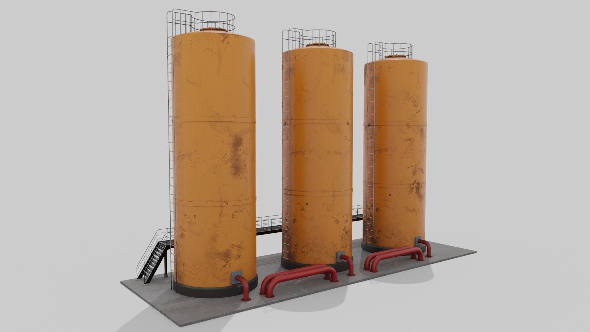 Liquid storage Low-poly 3D model_15