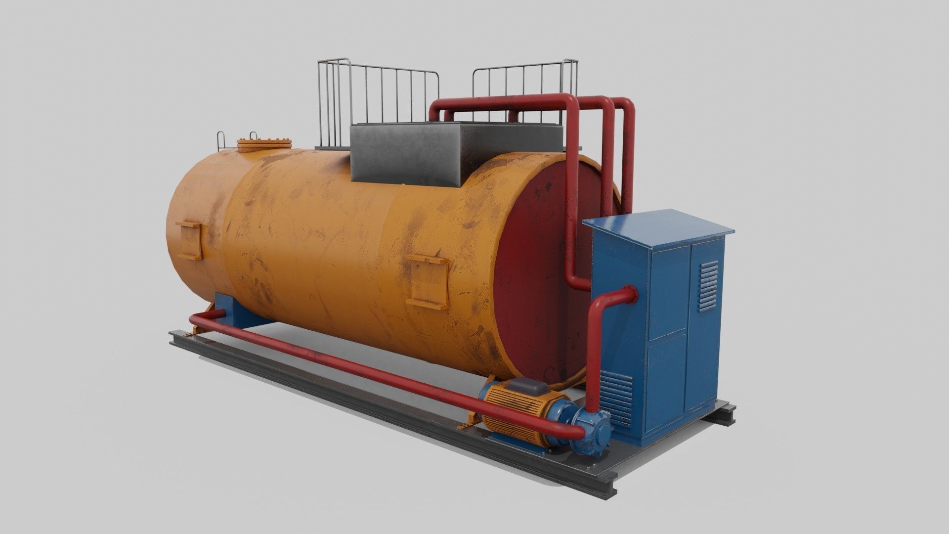 Liquid storage Low-poly 3D model_20