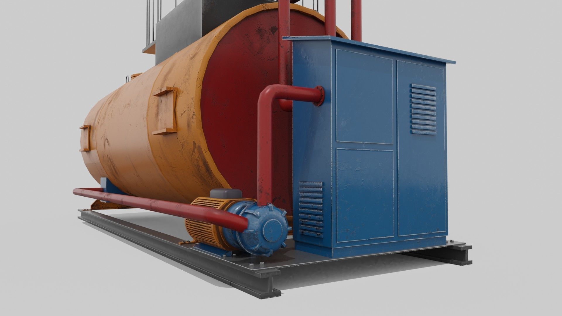 Liquid storage Low-poly 3D model_23