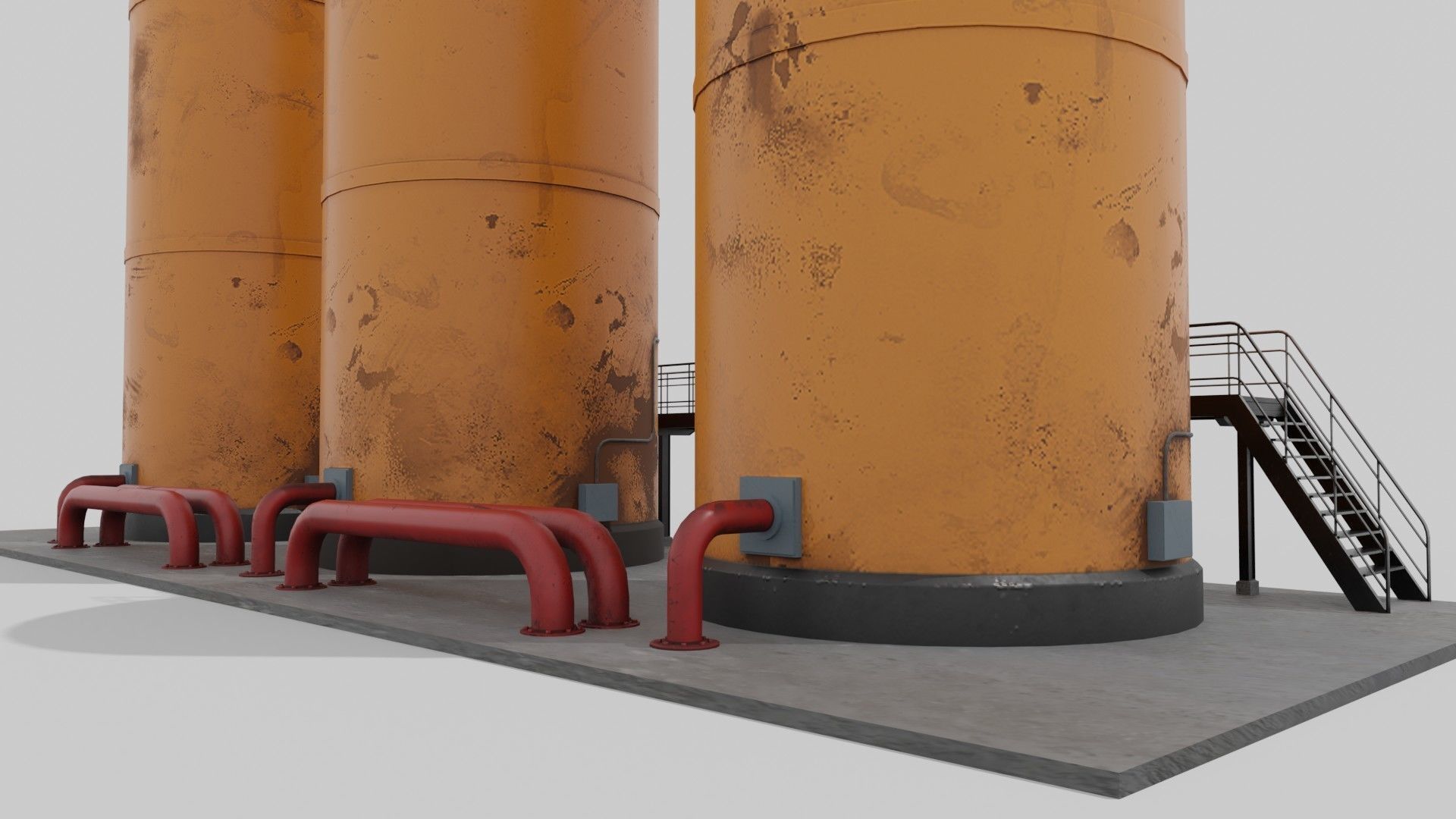 Liquid storage Low-poly 3D model_17