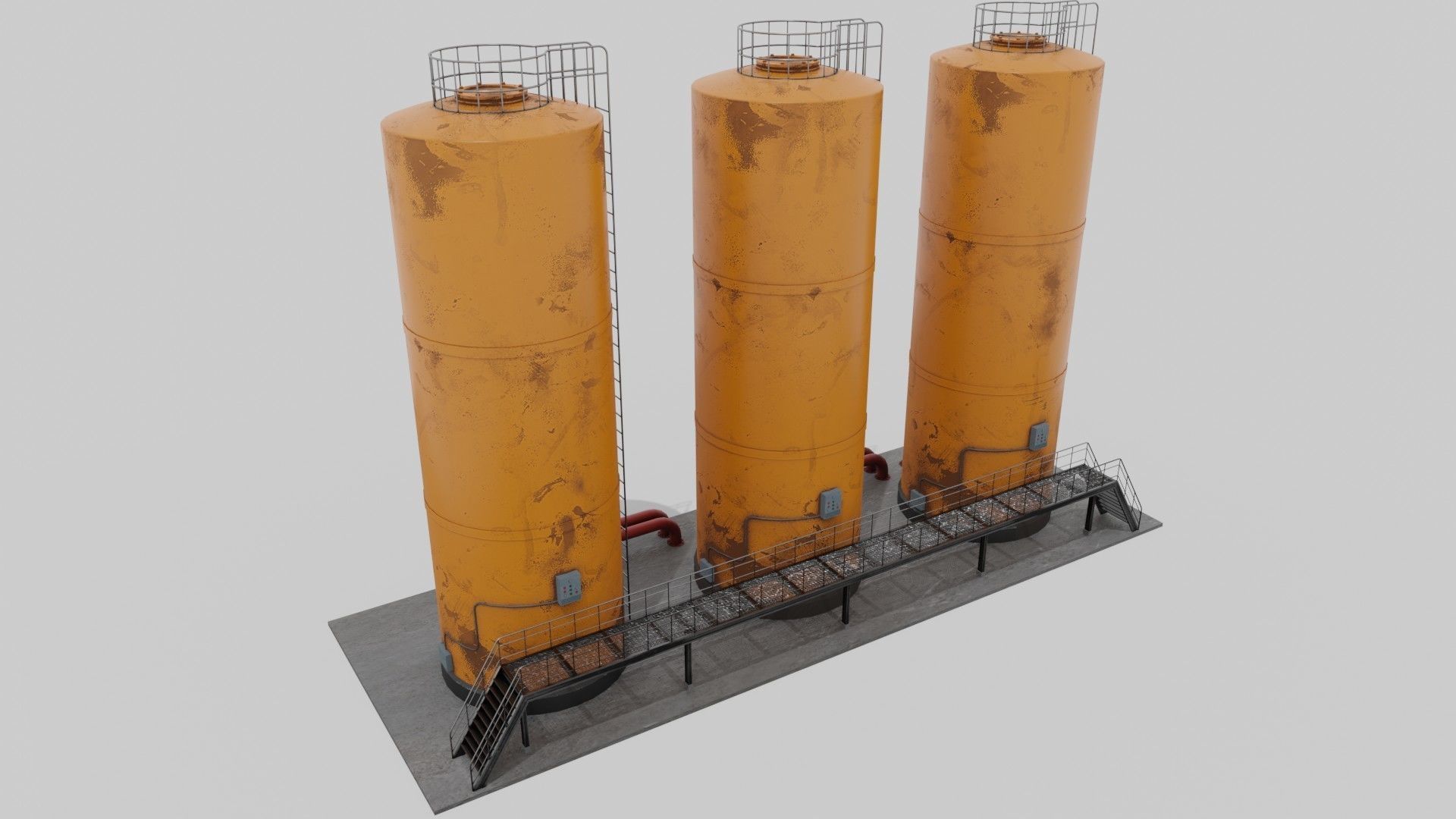 Liquid storage Low-poly 3D model_13