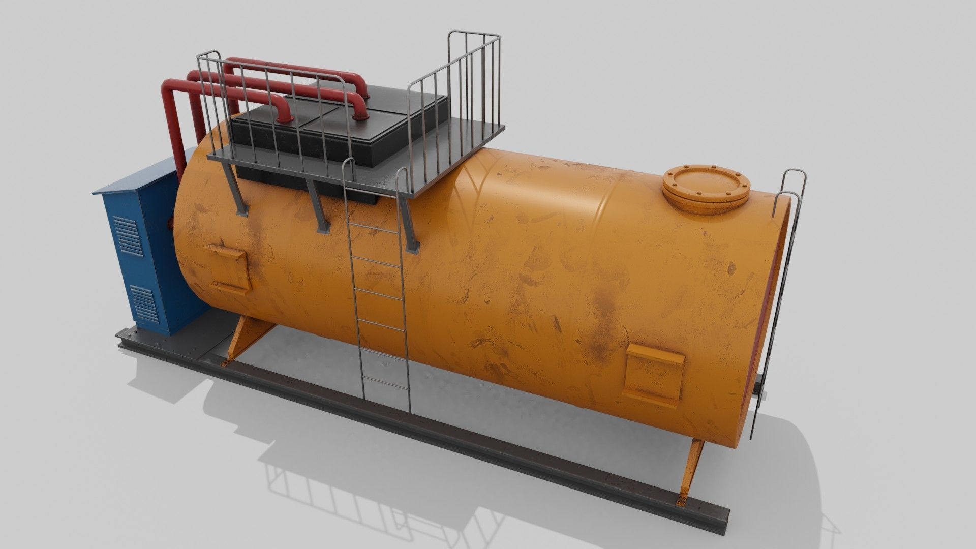Liquid storage Low-poly 3D model_21