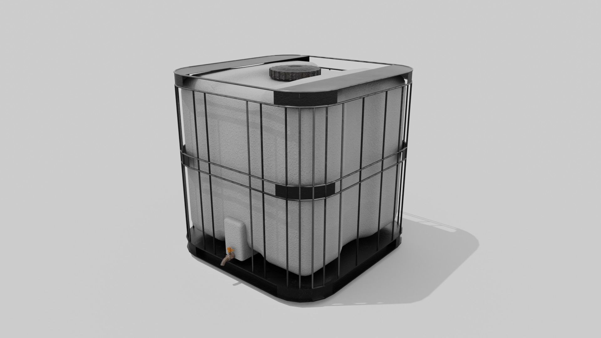 Liquid storage Low-poly 3D model_3