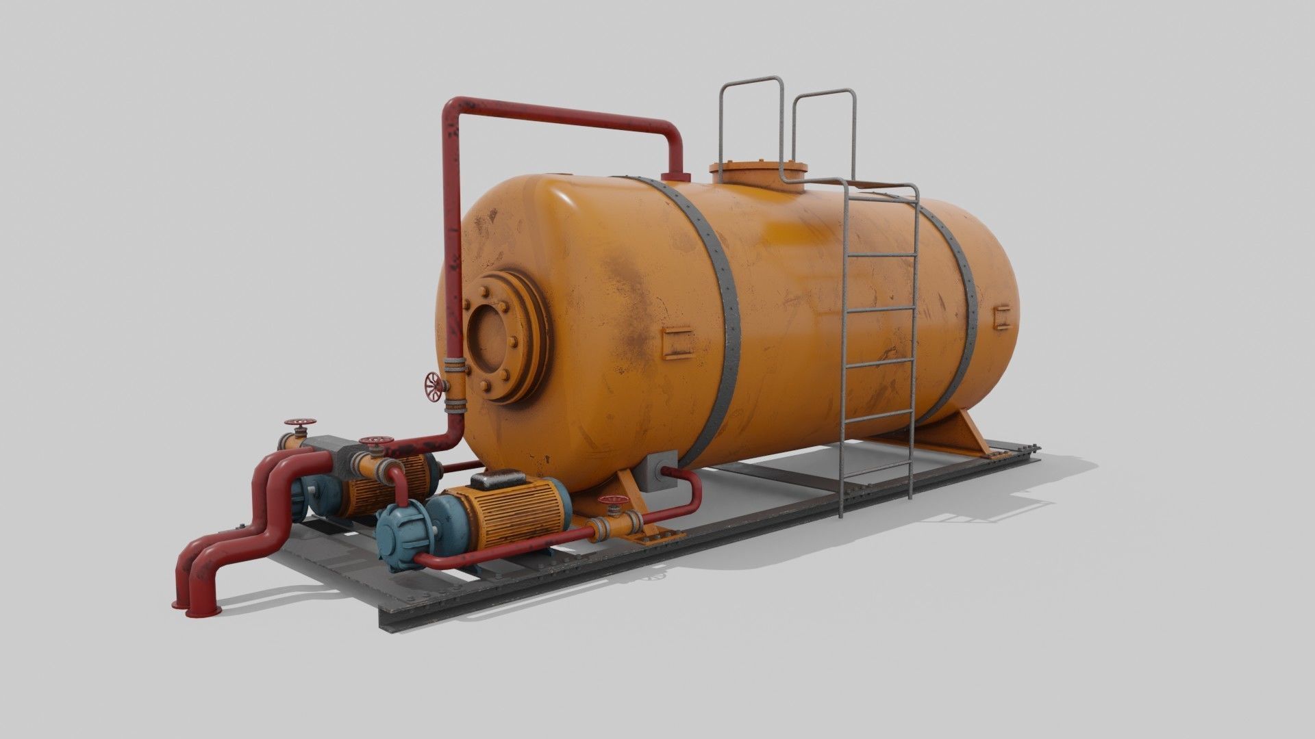Liquid storage Low-poly 3D model_5