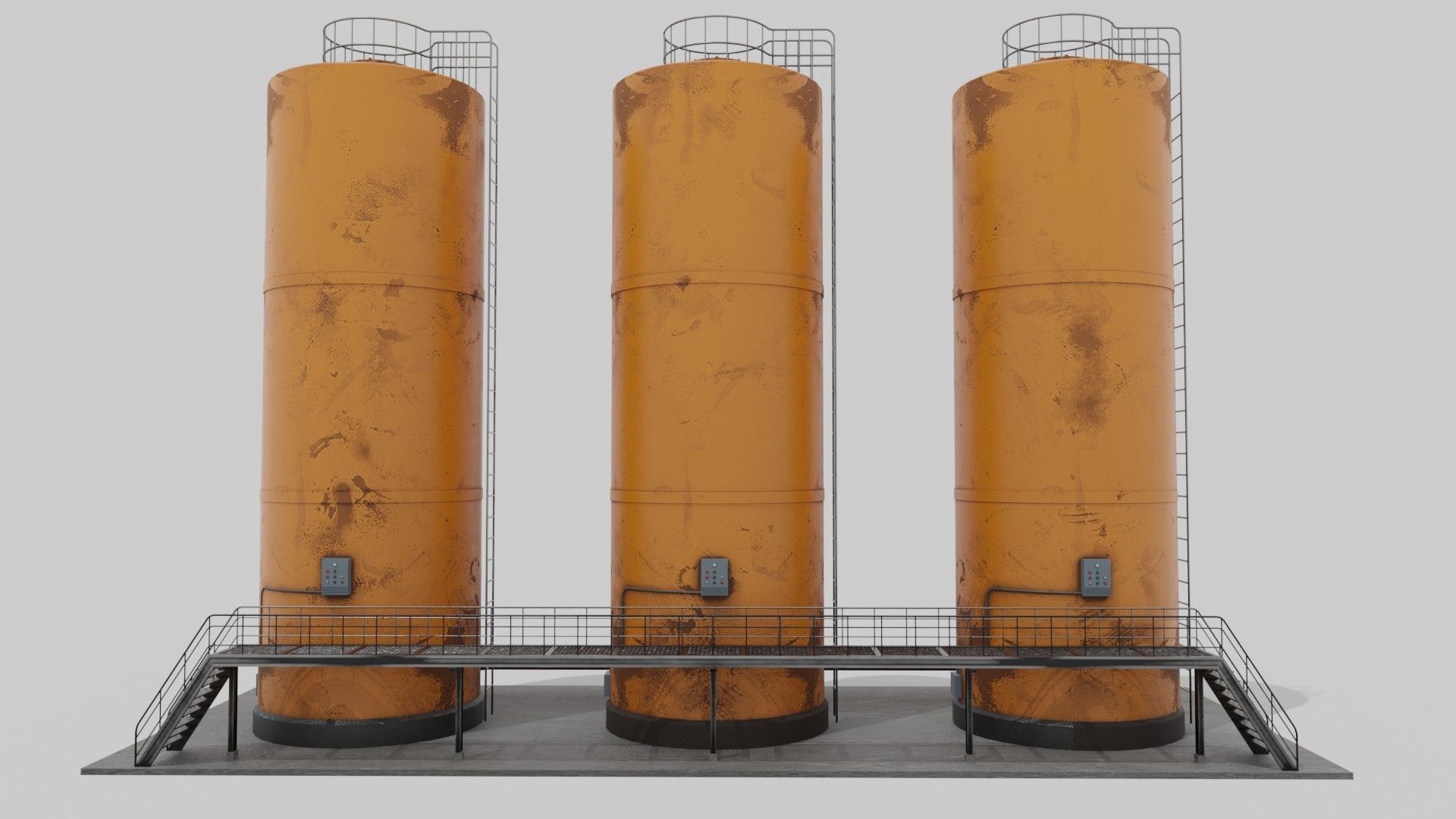 Liquid storage Low-poly 3D model_14