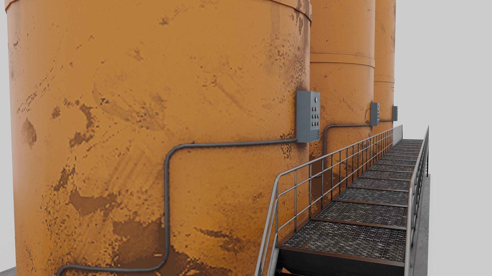 Liquid storage Low-poly 3D model_18