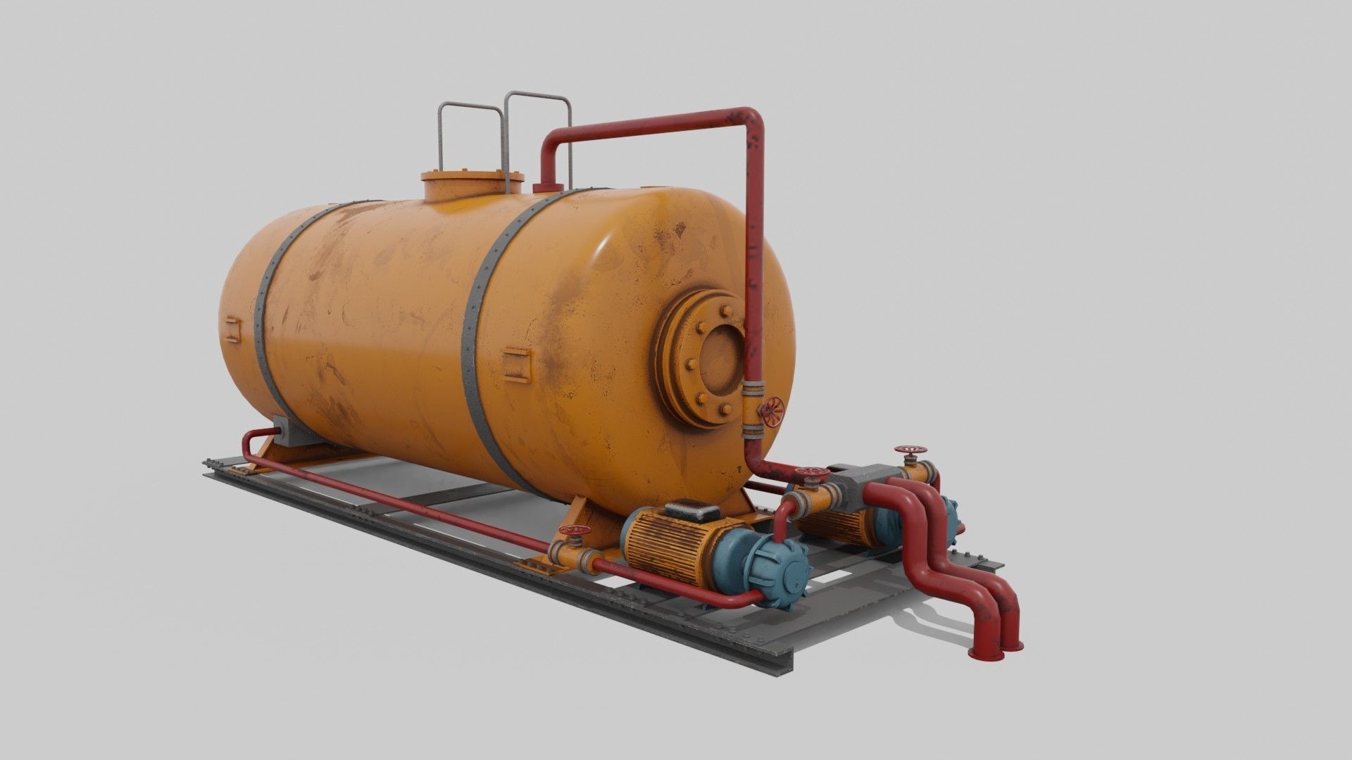 Liquid storage Low-poly 3D model_6