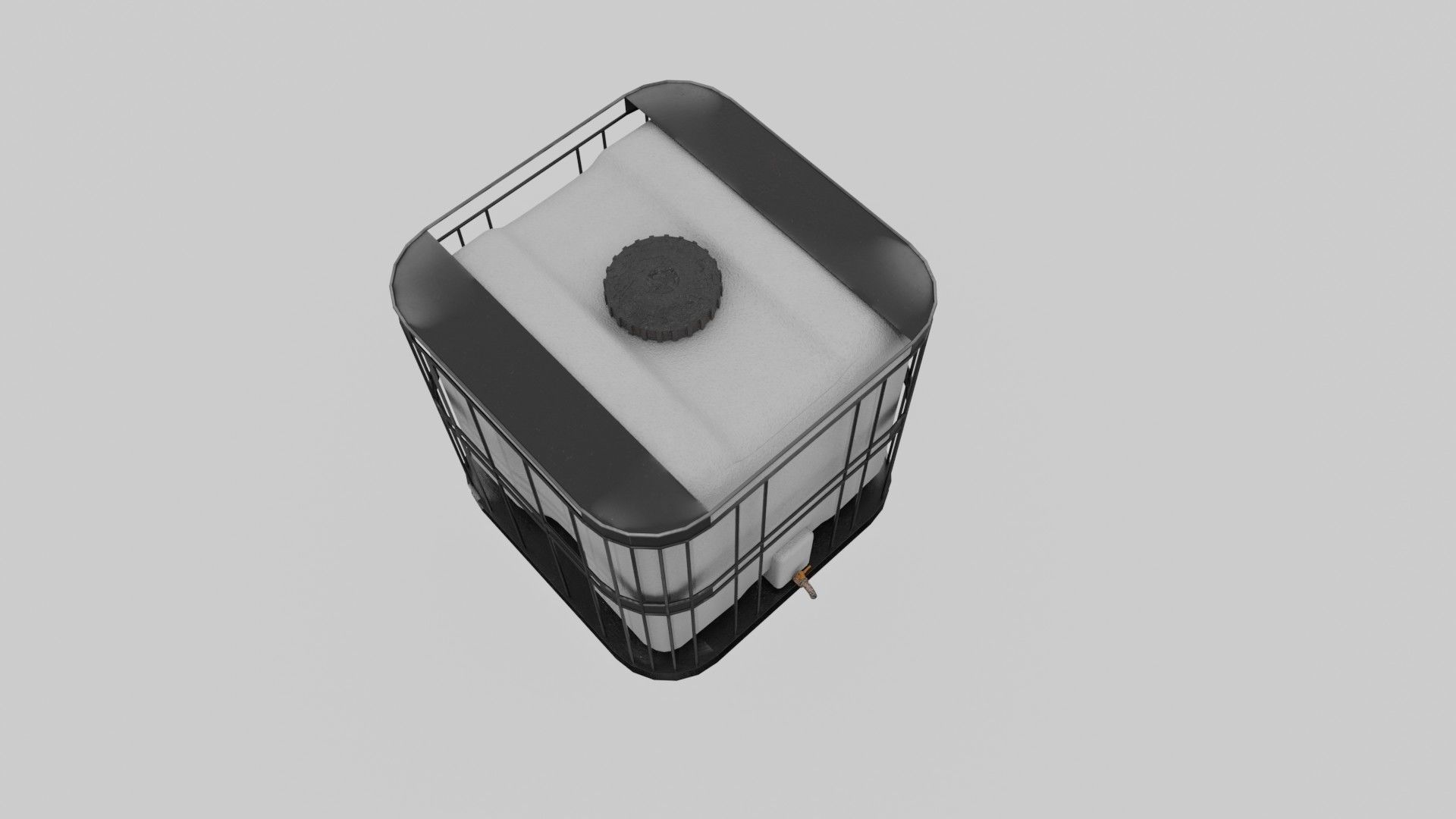 Liquid storage Low-poly 3D model_4