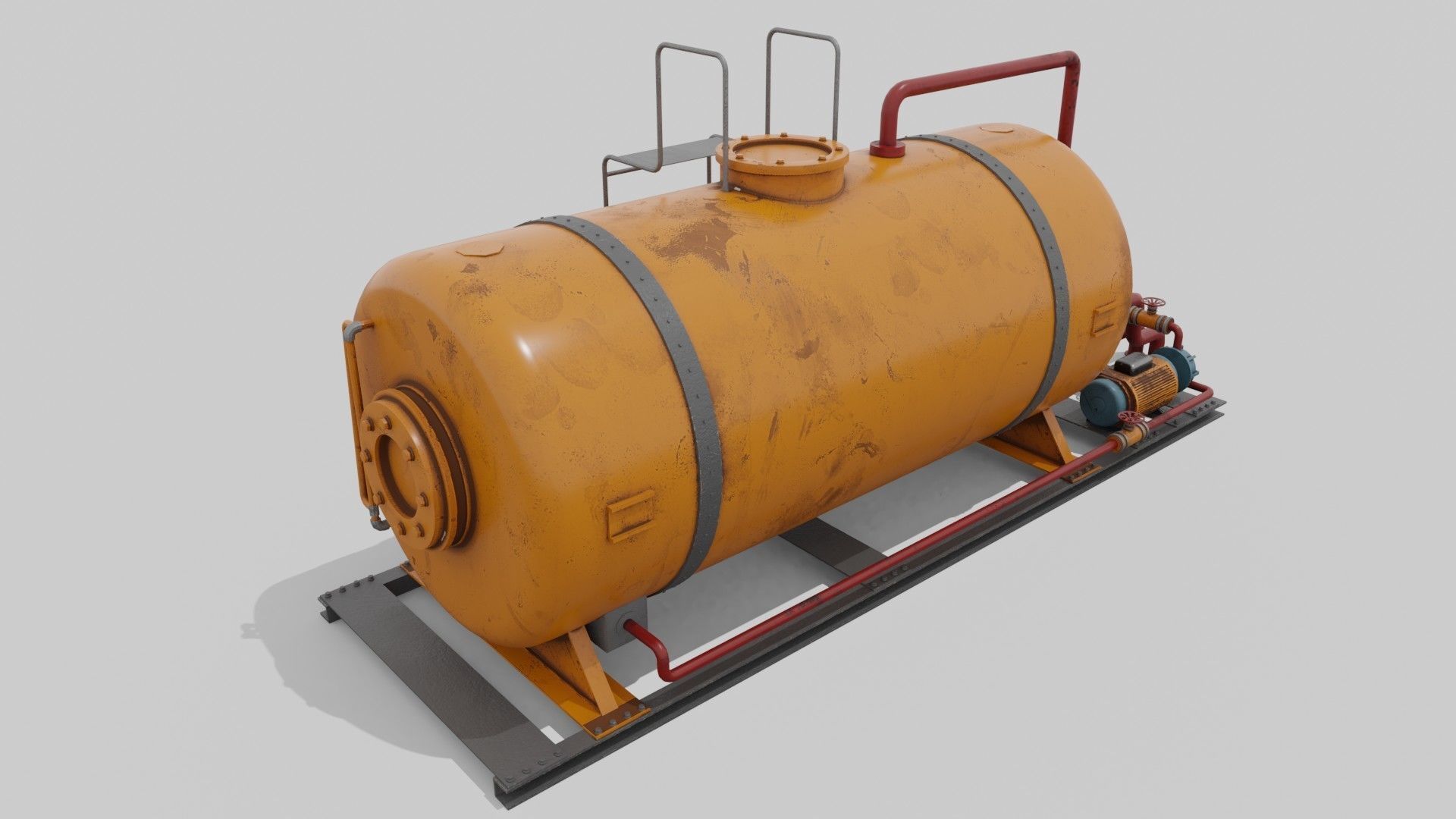 Liquid storage Low-poly 3D model_8