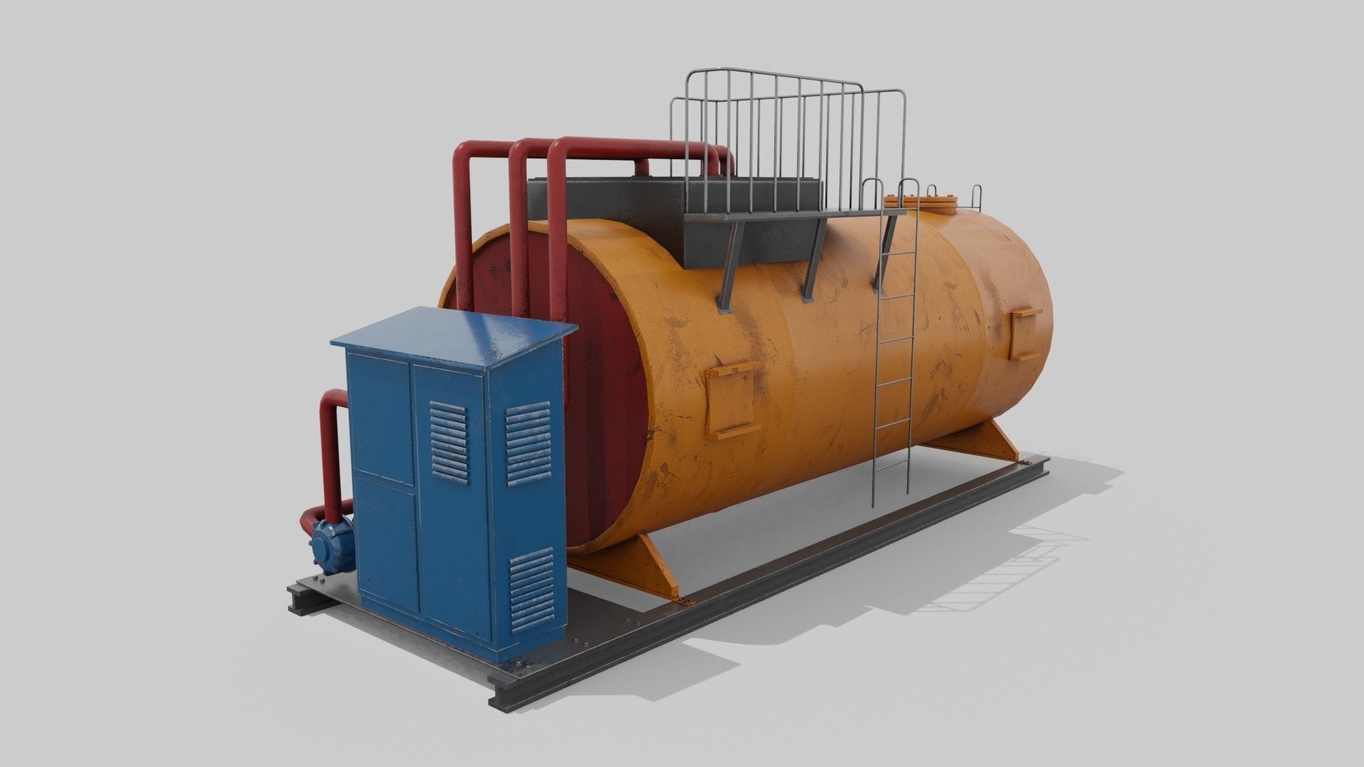 Liquid storage Low-poly 3D model_19
