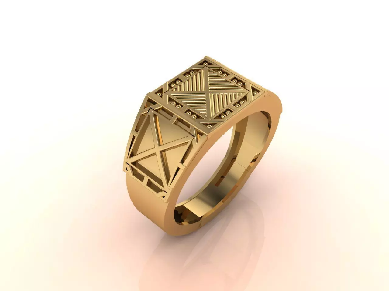 Gents Ring - Mens Ring STL READY FILES With 3DM Files 3D model 3D print model_0