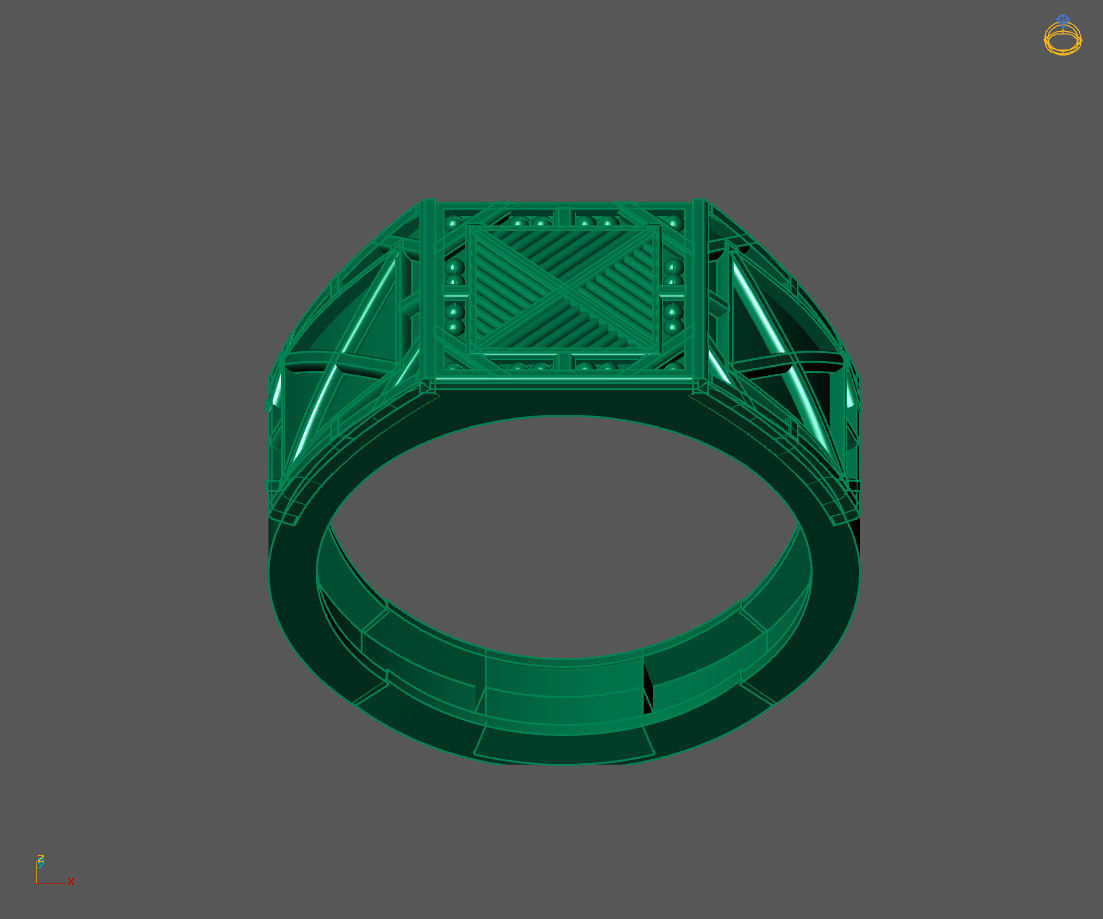 Gents Ring - Mens Ring STL READY FILES With 3DM Files 3D model 3D print model_2