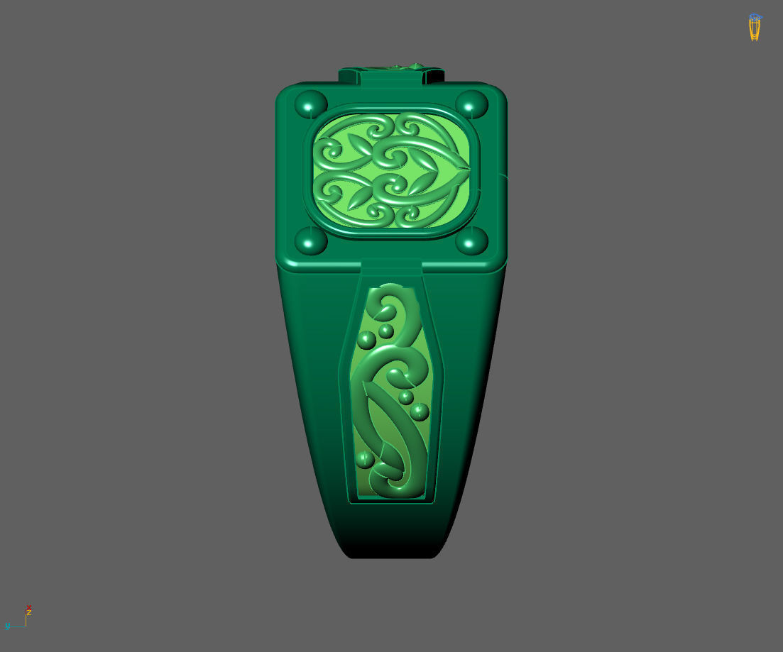 Gents Ring - Mens Ring STL READY FILES With 3DM Files 3D model 3D print model_3