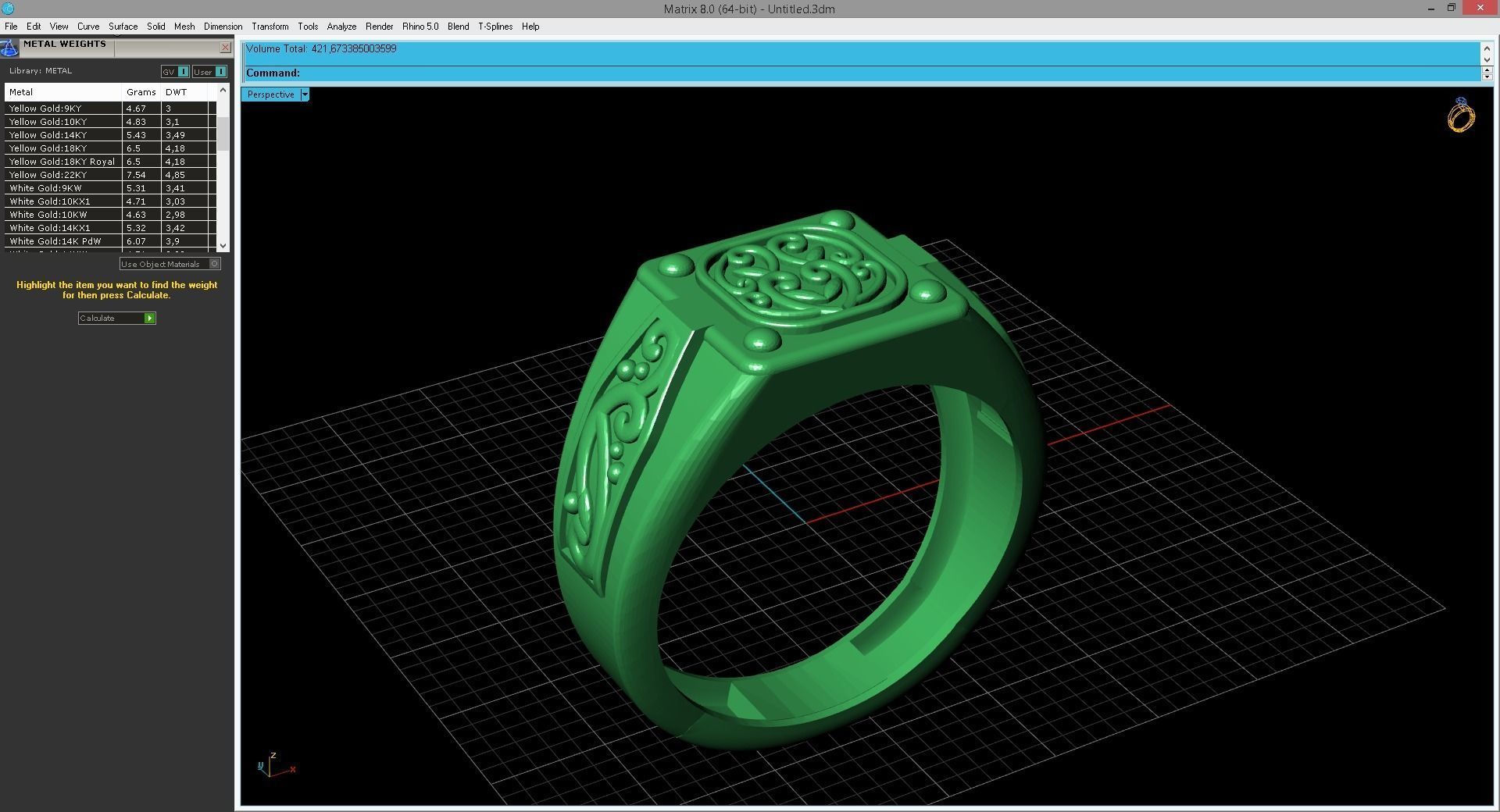 Gents Ring - Mens Ring STL READY FILES With 3DM Files 3D model 3D print model_5