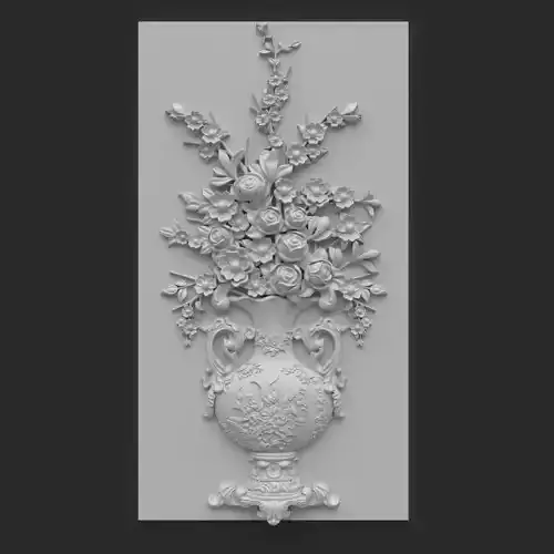 CNC Wall Panel Sculpted Ornament vol 5 3D print model