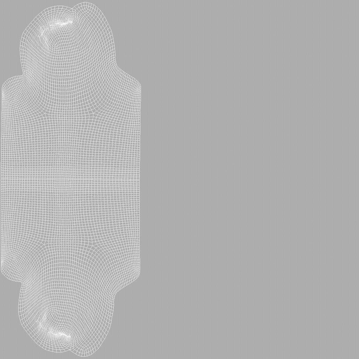 White Long Socks stand on tiptoe - fabric sox pair Low-poly 3D model_5