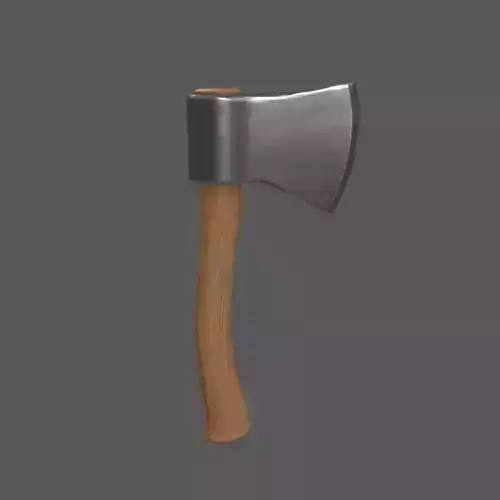 Axe Low poly PBR Simple Free low-poly 3D model