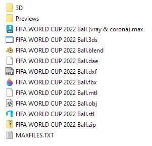 FIFA WORLD CUP 2022 Official Match Ball 3D model_11