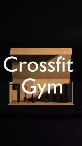 Crossfit room model for diy Free 3D print model
