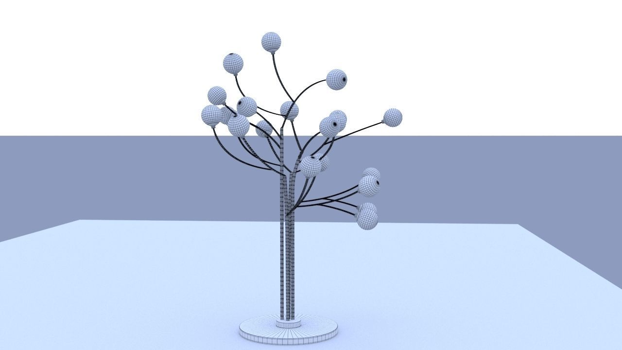 tree lamp 3D model_8