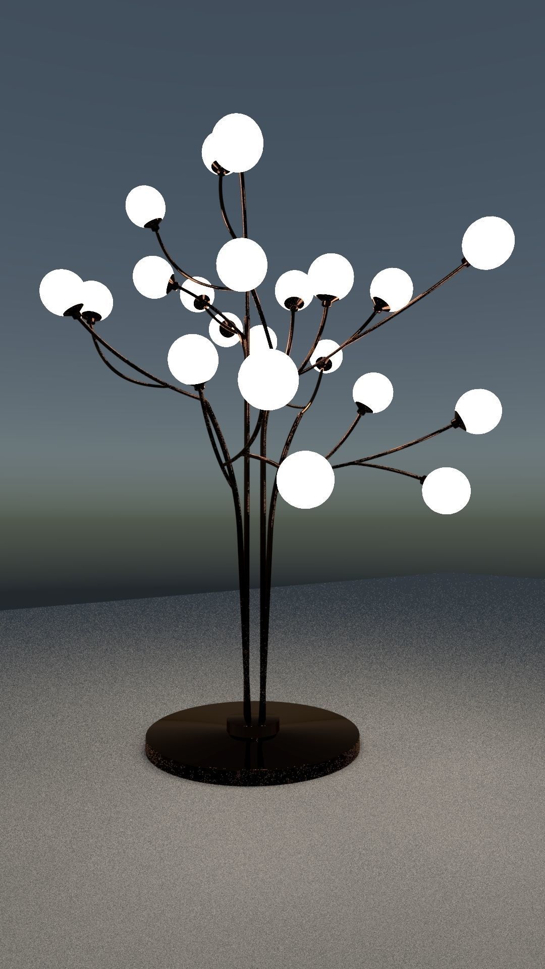 tree lamp 3D model_4