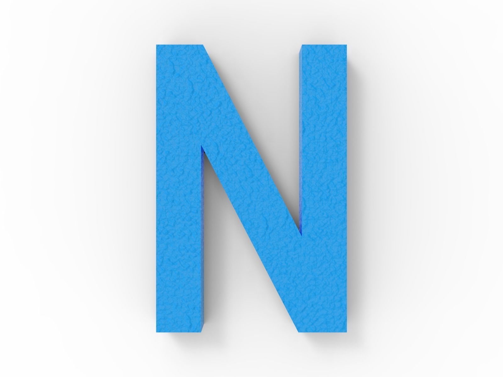 3D Printable English Alphabets -A-Z - Arial Font - 20mm 3D print model_16