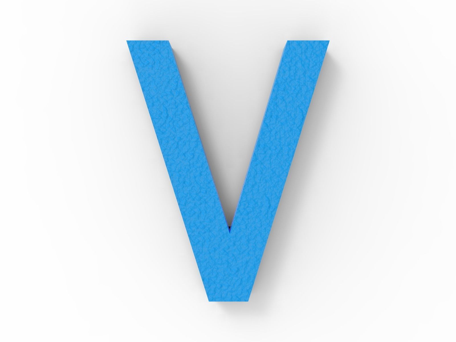 3D Printable English Alphabets -A-Z - Arial Font - 20mm 3D print model_24