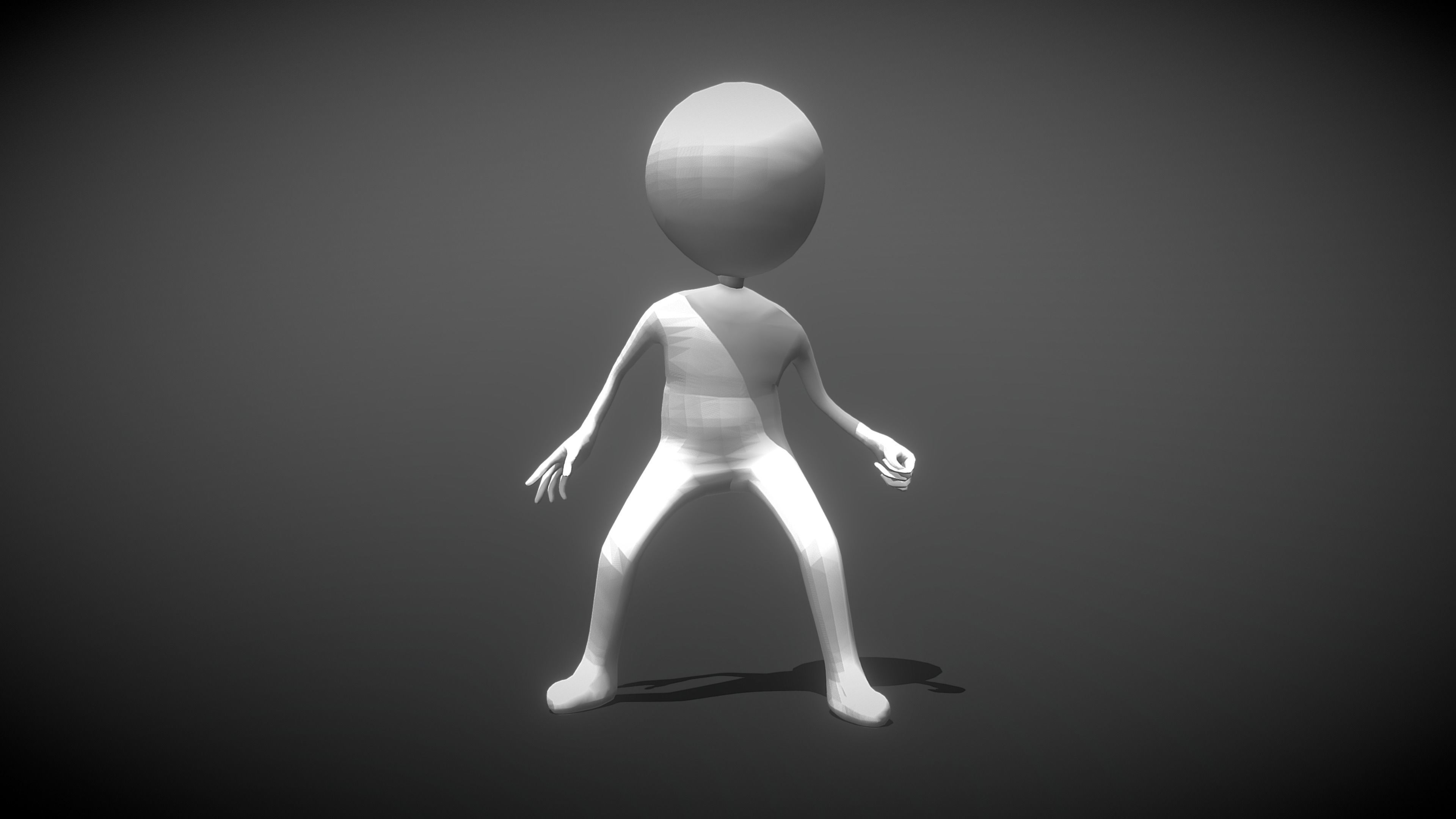 Hyper Casual Character Low-poly 3D model_8
