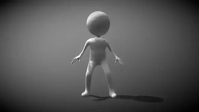 Hyper Casual Character Low-poly 3D model Hyper Casual Character Low-poly 3D model