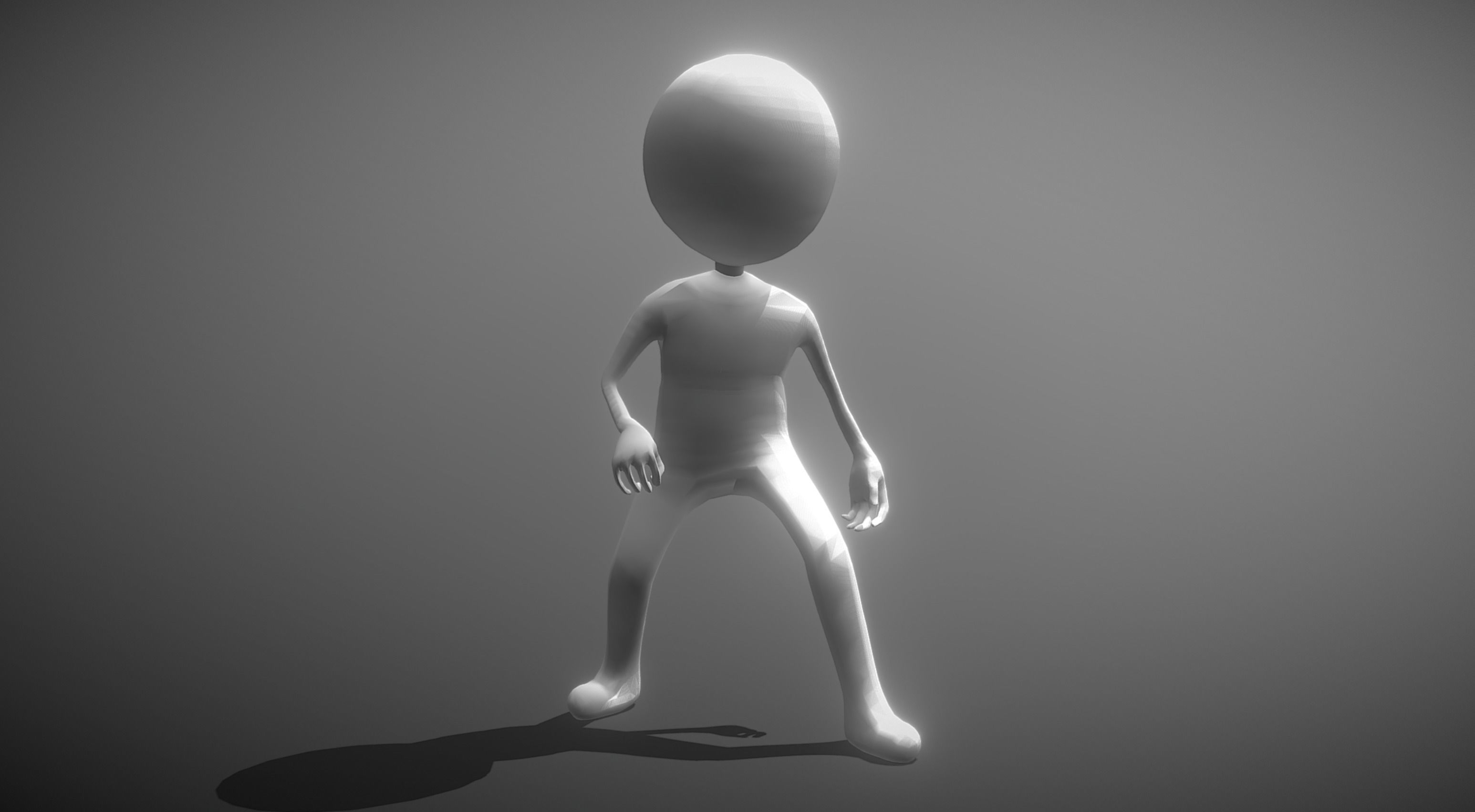 Hyper Casual Character Low-poly 3D model_2