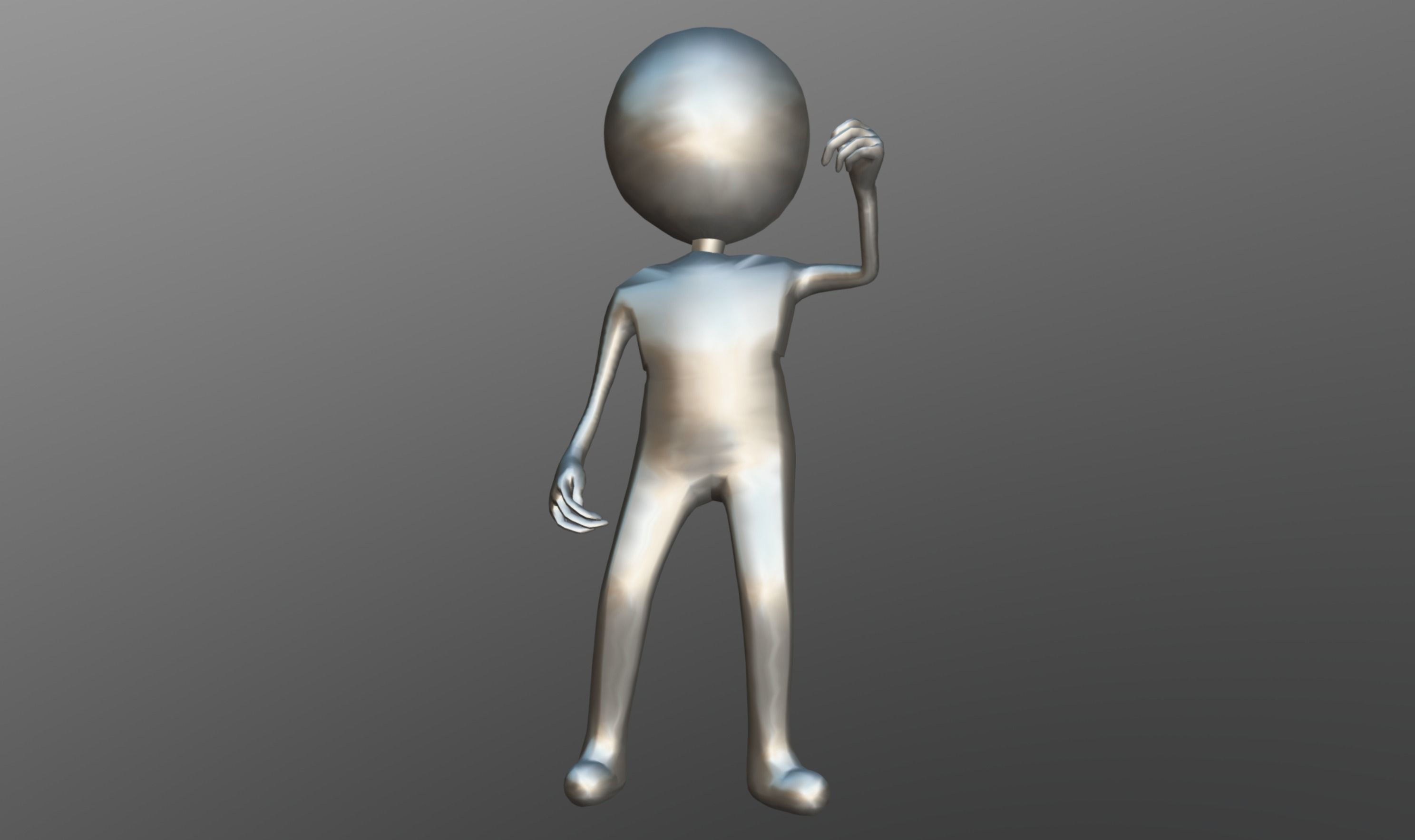 Hyper Casual Character Low-poly 3D model_11
