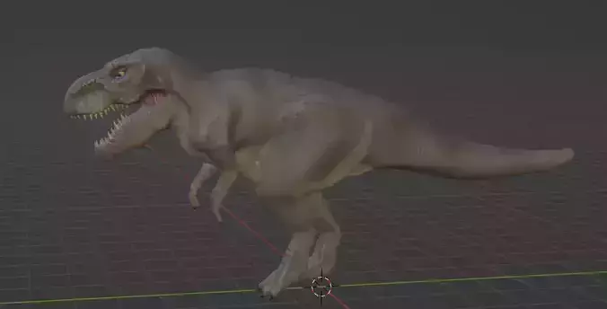 Tyrannosaurus rex Low Poly Textured and Rigged