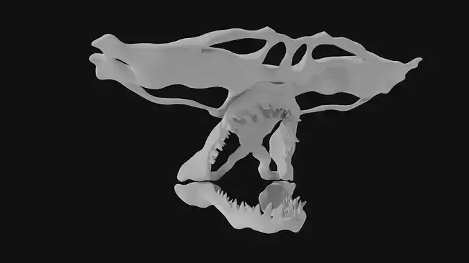 Hammerhead Shark Skull 3D model
