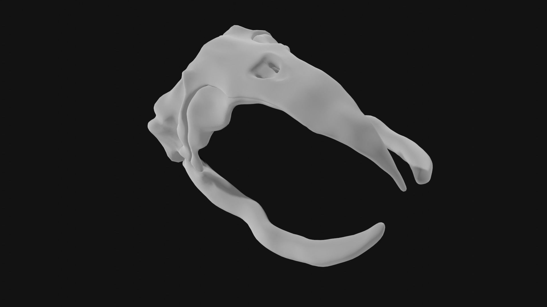 Bowhead Whale Skull 3D model_1