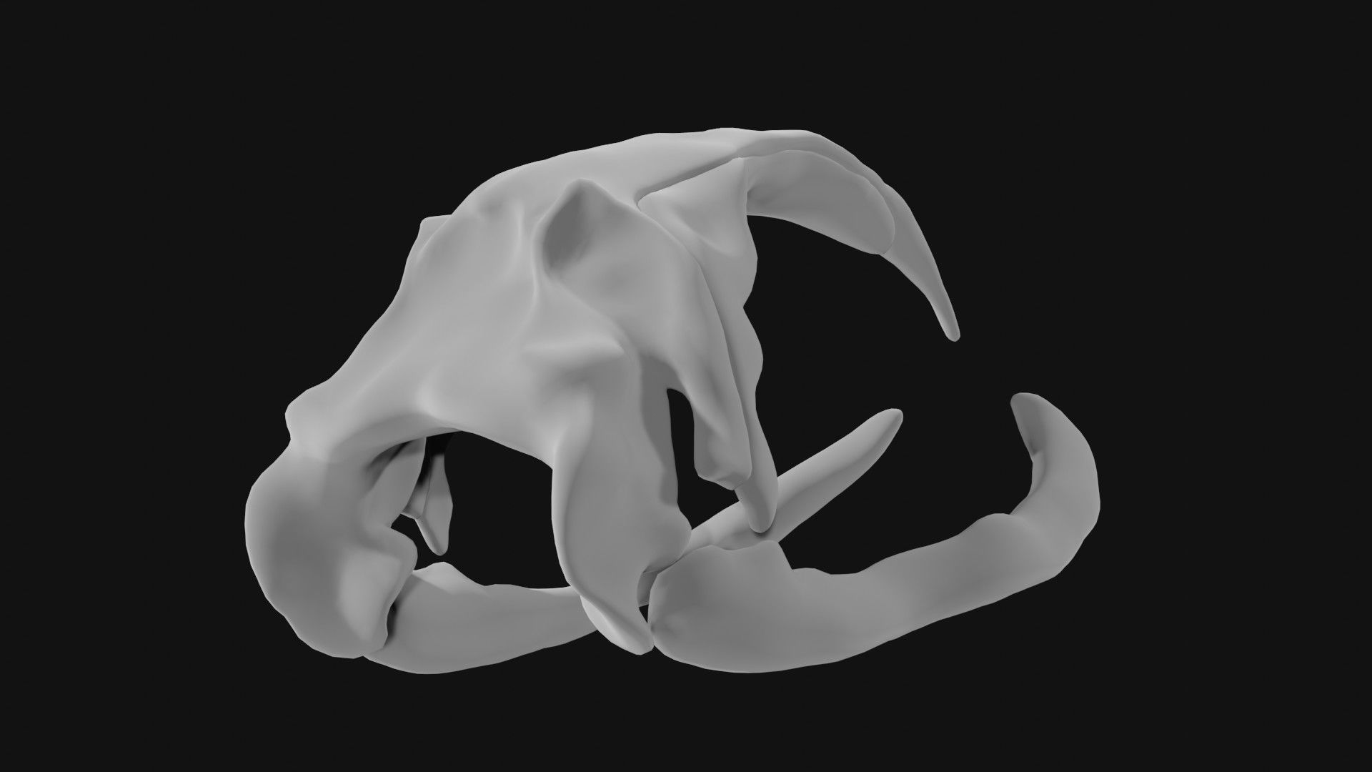 Bowhead Whale Skull 3D model_3