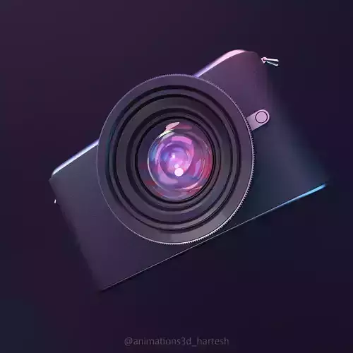 Camera 3D Model  Blender 3D model